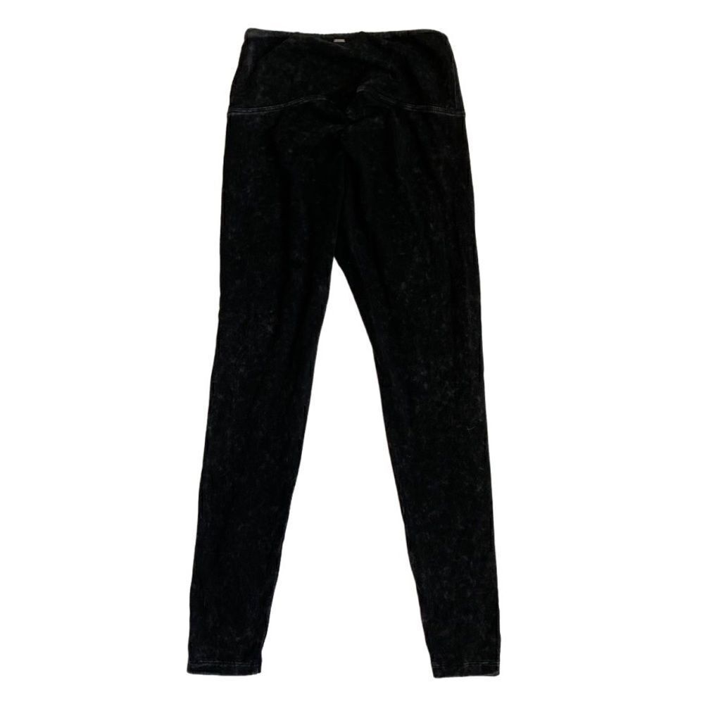 Tahari Sport Black Workout Legging Mesh Side SZ S